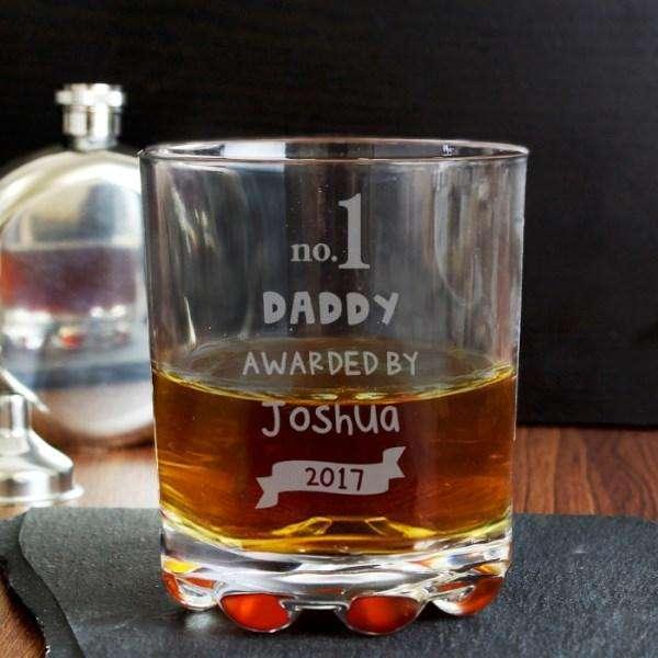 Personalised no.1 Awarded By Tumbler Glass - Myhappymoments.co.uk