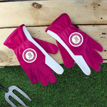 Personalised Head Gardener Medium Fushia Gardening Gloves - Myhappymoments.co.uk