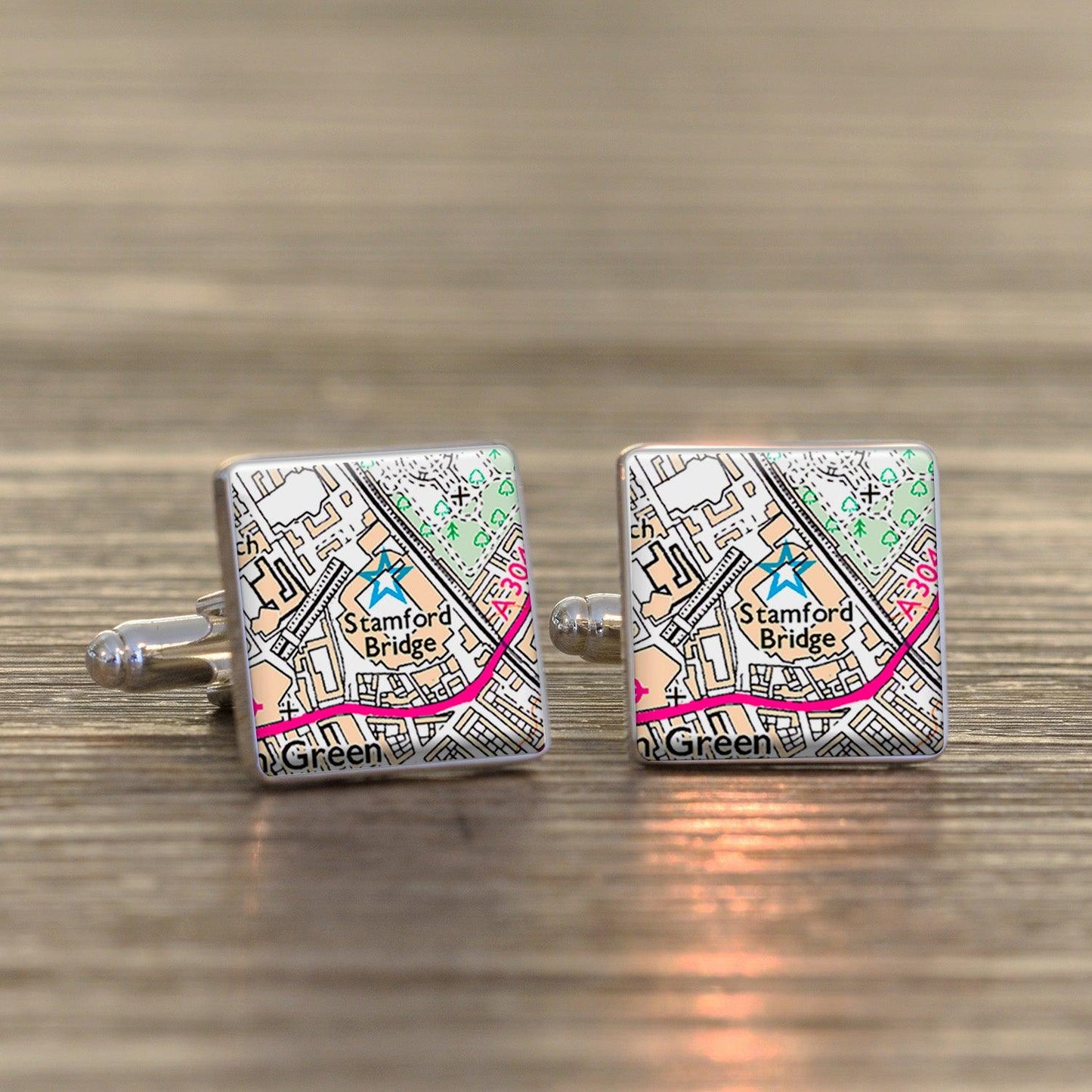 Football Stadium Map Cufflinks