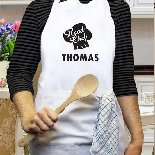 Personalised Head Chef Apron - Myhappymoments.co.uk