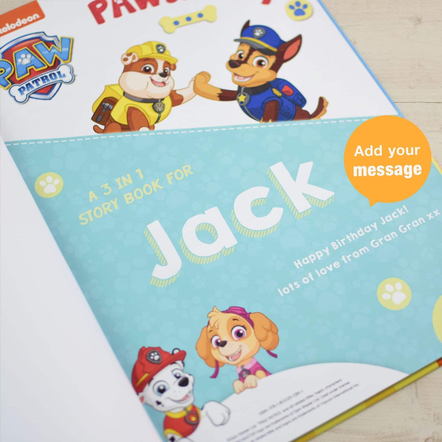 Personalised Paw Patrol Book - Pawsitivity