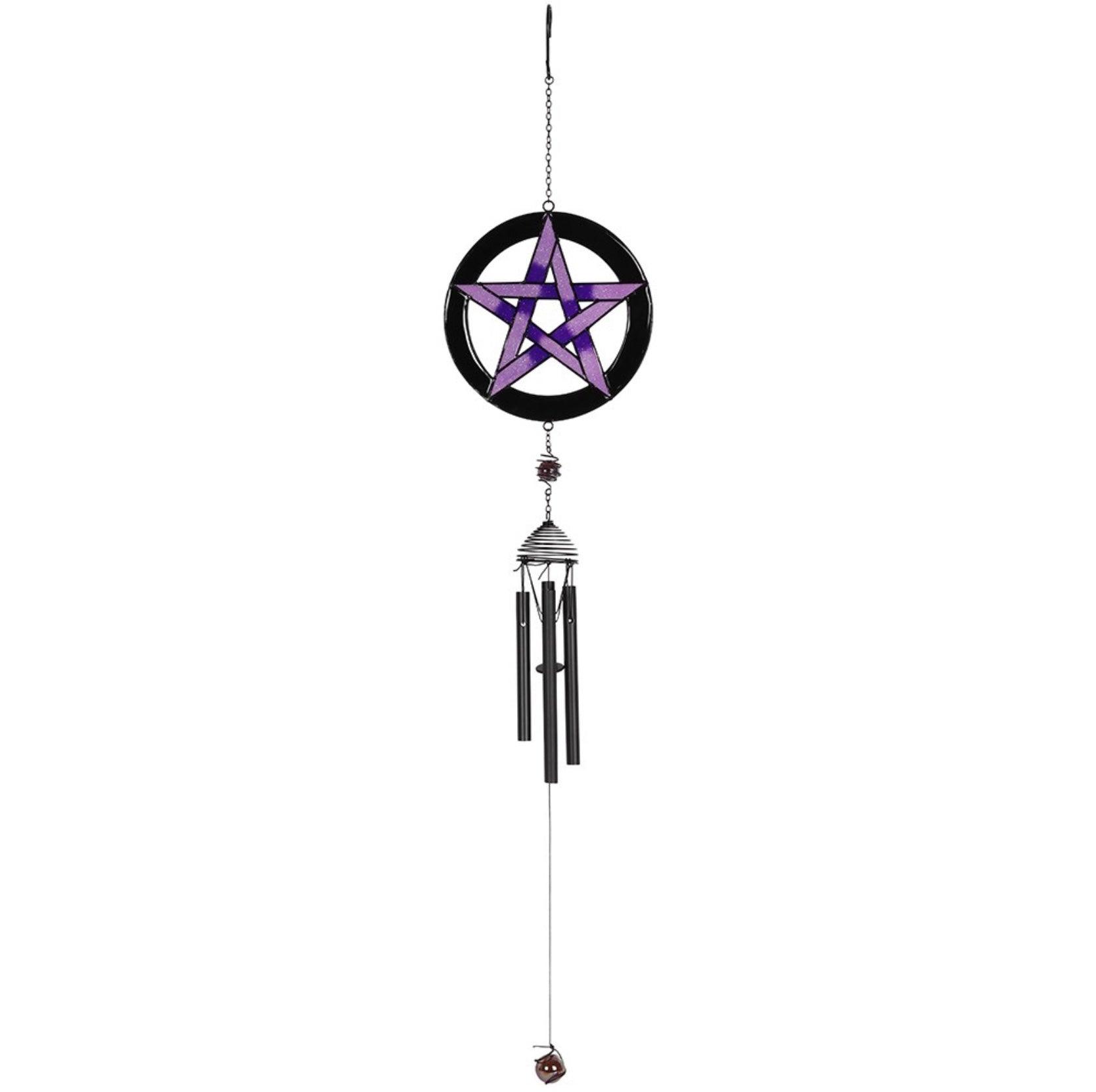 Purple Pentagram Windchime | Wind Chime