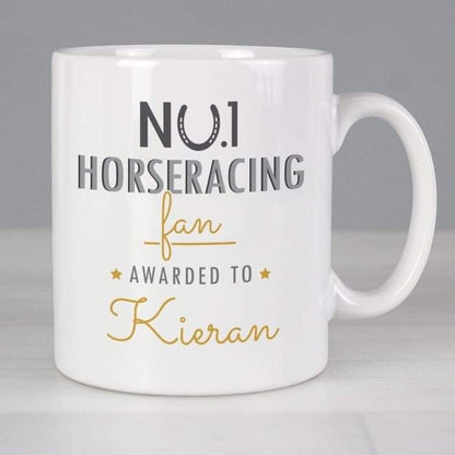 Personalised No.1 Horseracing Fan Mug - Myhappymoments.co.uk