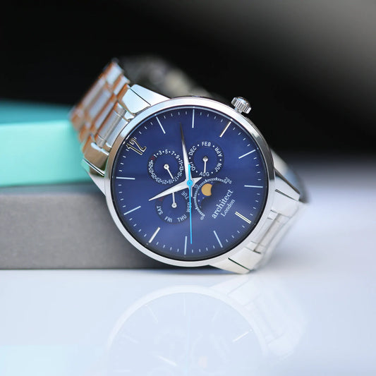 Personalised Men's Architect Apollo Blue Watch