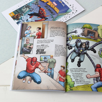 Personalised Marvel Little Favourites Spider-Man Beginnings Book from Pukkagifts.uk