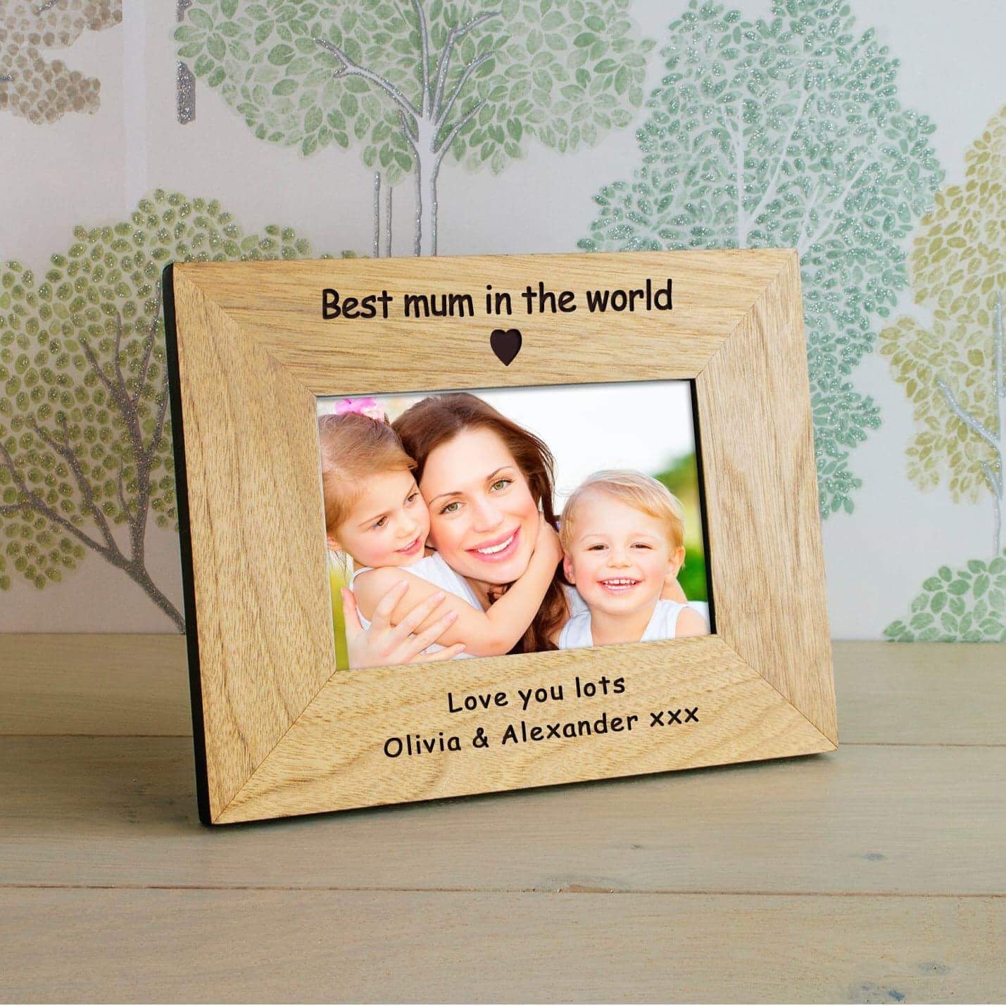 Personalised Best Mum In The World Photo Frame - Myhappymoments.co.uk