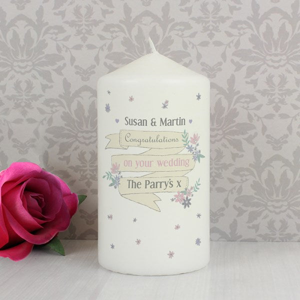 Personalised Garden Bloom Candle - Myhappymoments.co.uk