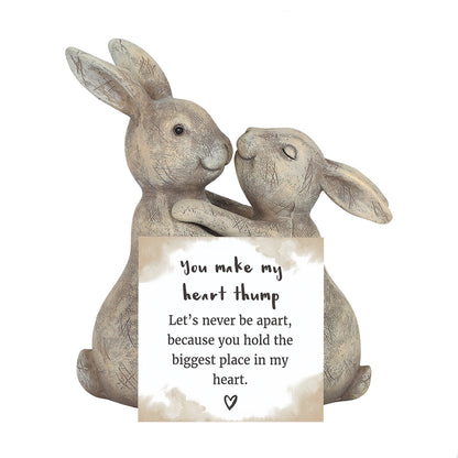 You Make my Heart Thump Bunny Ornament