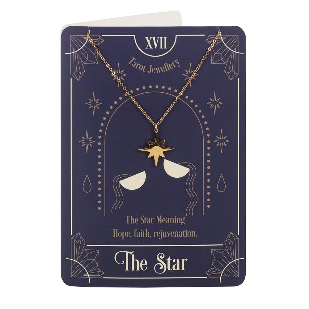 The Star Tarot Necklace on Greeting Card