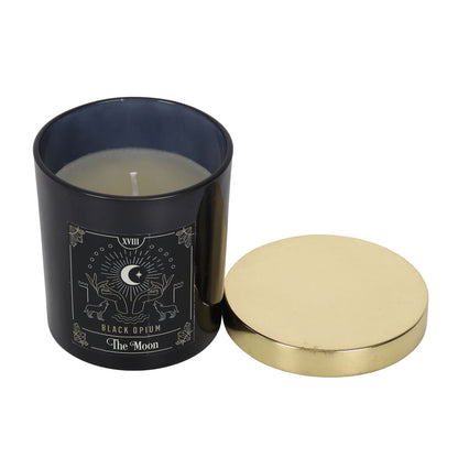 The Moon Black Opium Tarot Candle