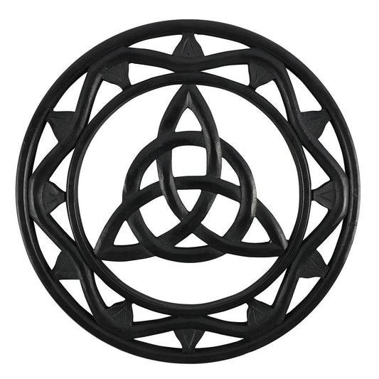 Black Wooden Triquetra Wall Art