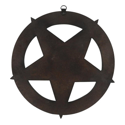 12" Black Wood Pentagram