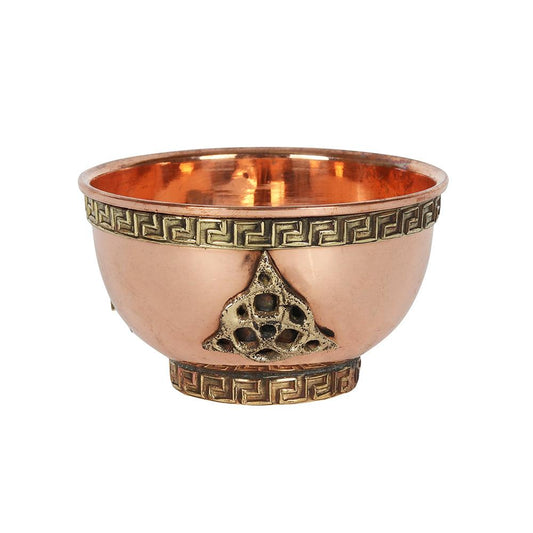 Triquetra Brass Offering Bowl