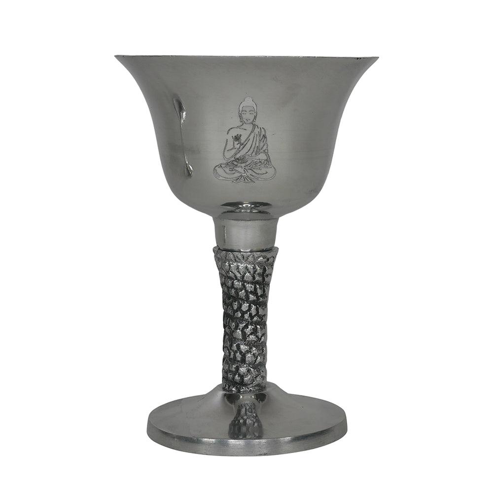 Silver Metal Buddha Chalice