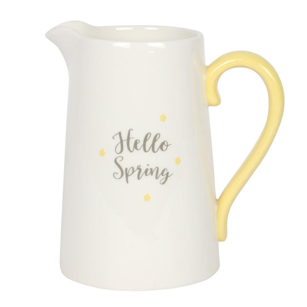 17cm Hello Spring Ceramic Flower Jug