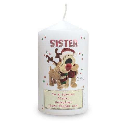 Personalised Boofle Christmas Reindeer Candle - Myhappymoments.co.uk