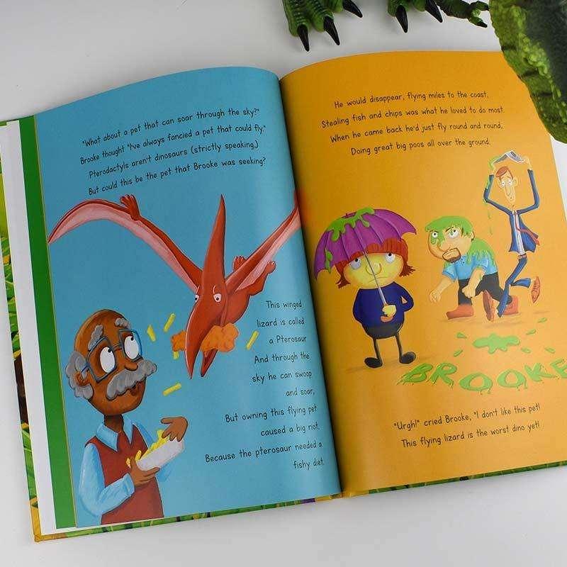 Personalised Pet Dinosaur Story Book - Myhappymoments.co.uk