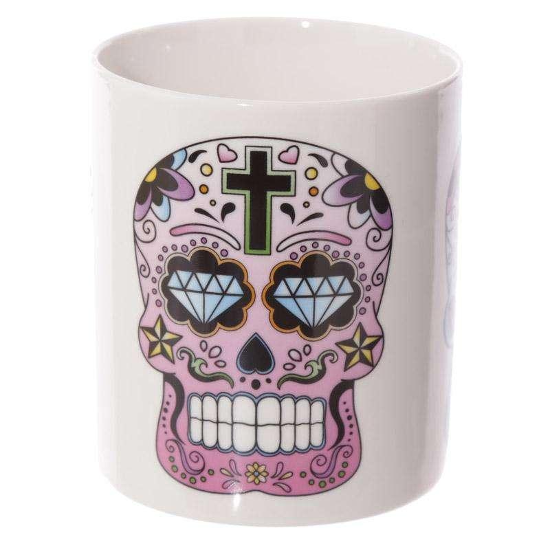 Sugar Skull Day of the Dead Mug - Myhappymoments.co.uk