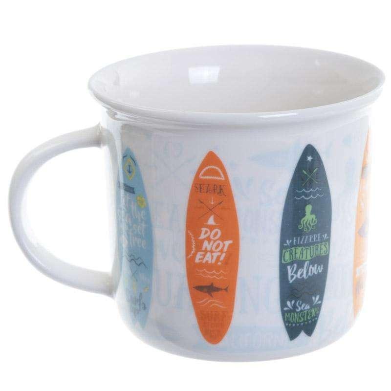 Surfboard Enamel Shape Mug - Myhappymoments.co.uk