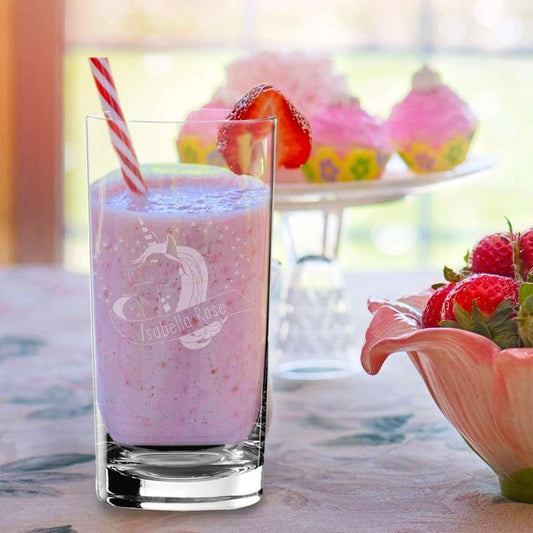 Personalised Unicorn Hi Ball Glass - Myhappymoments.co.uk