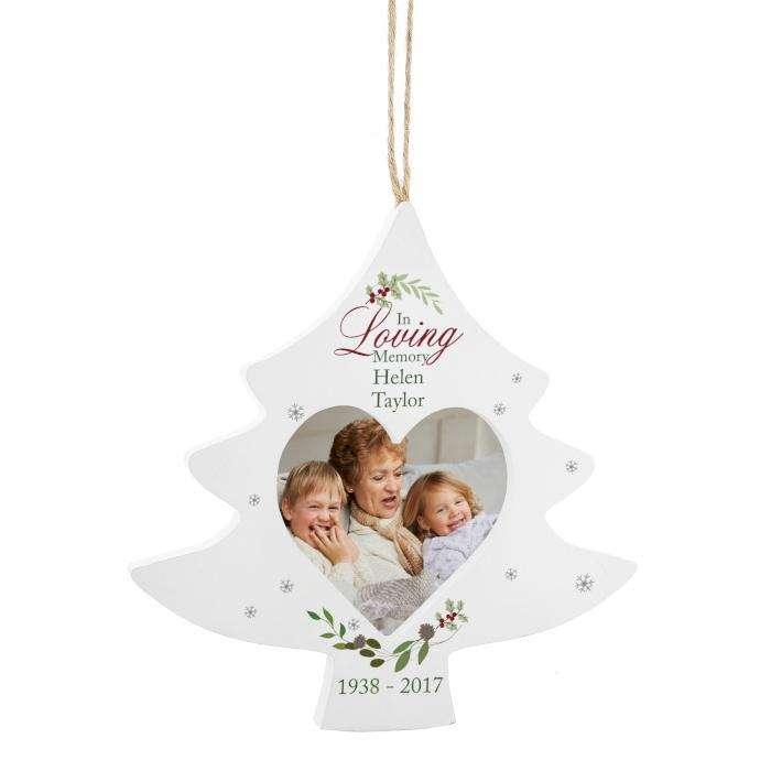 Personalised In Loving Memory Tree Photo Frame Decoration - Myhappymoments.co.uk