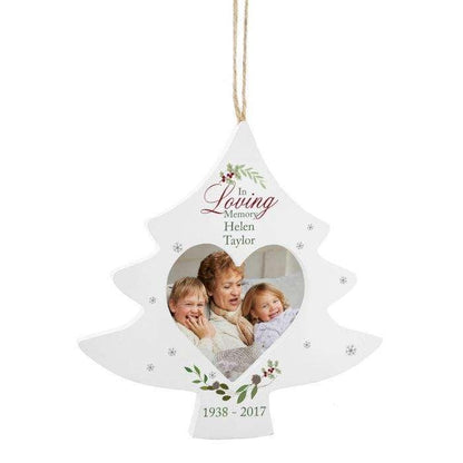 Personalised In Loving Memory Tree Photo Frame Decoration - Myhappymoments.co.uk