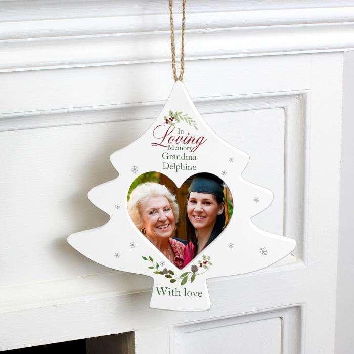 Personalised In Loving Memory Tree Photo Frame Decoration - Myhappymoments.co.uk