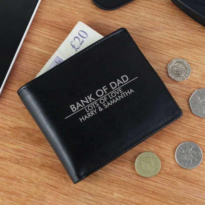 Personalised Classic Leather Wallet - Myhappymoments.co.uk