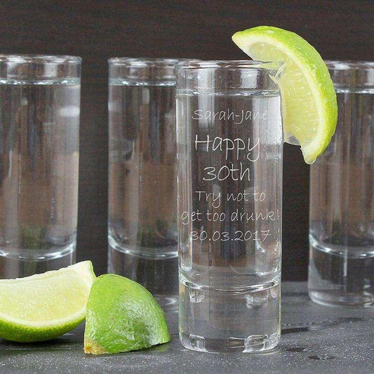 Personalised Shot Glass - Engraved - Myhappymoments.co.uk