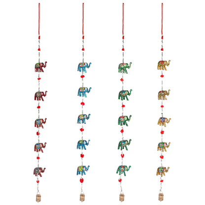 Assorted Hanging Elephant Decoration with Bell