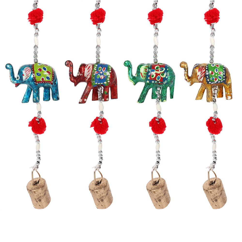 Assorted Hanging Elephant Decoration with Bell