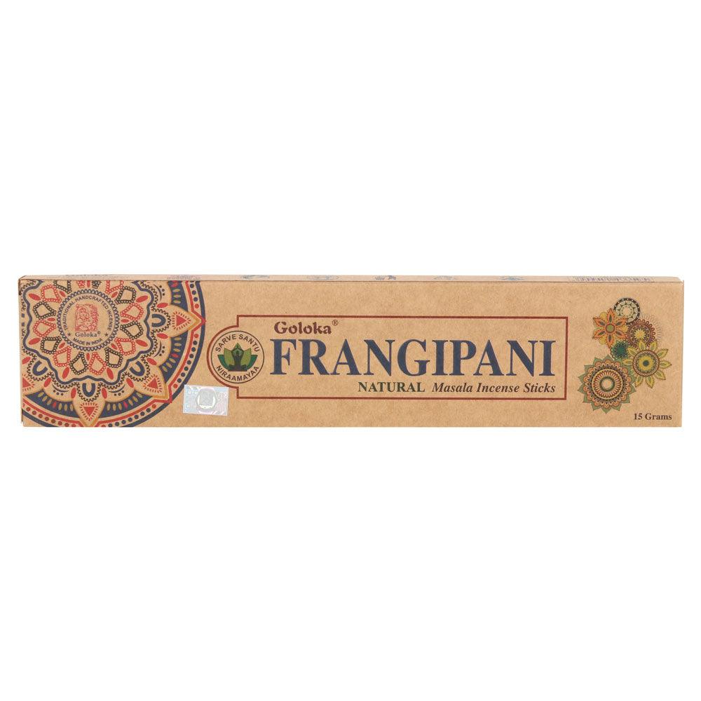 6 Packs Goloka Frangipani Organica Series Incense Sticks