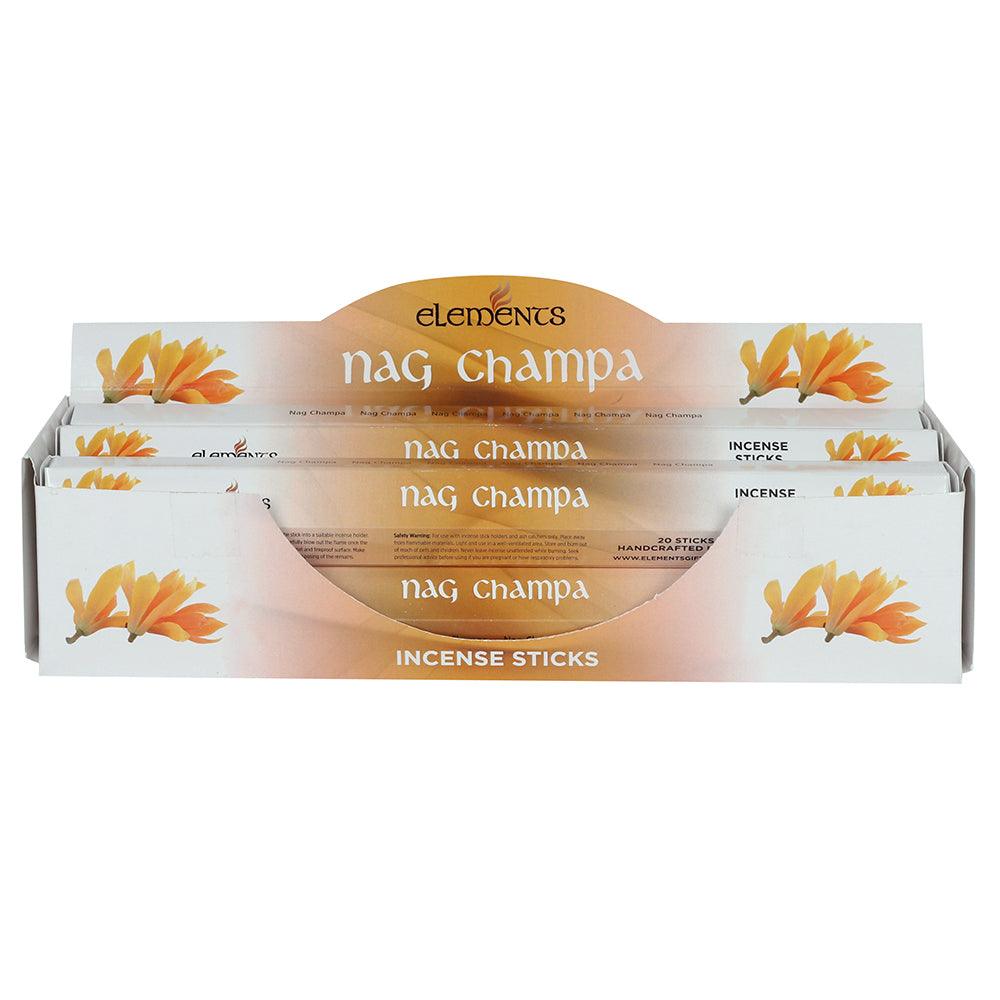 6 Packs of Elements Nag Champa Incense Sticks