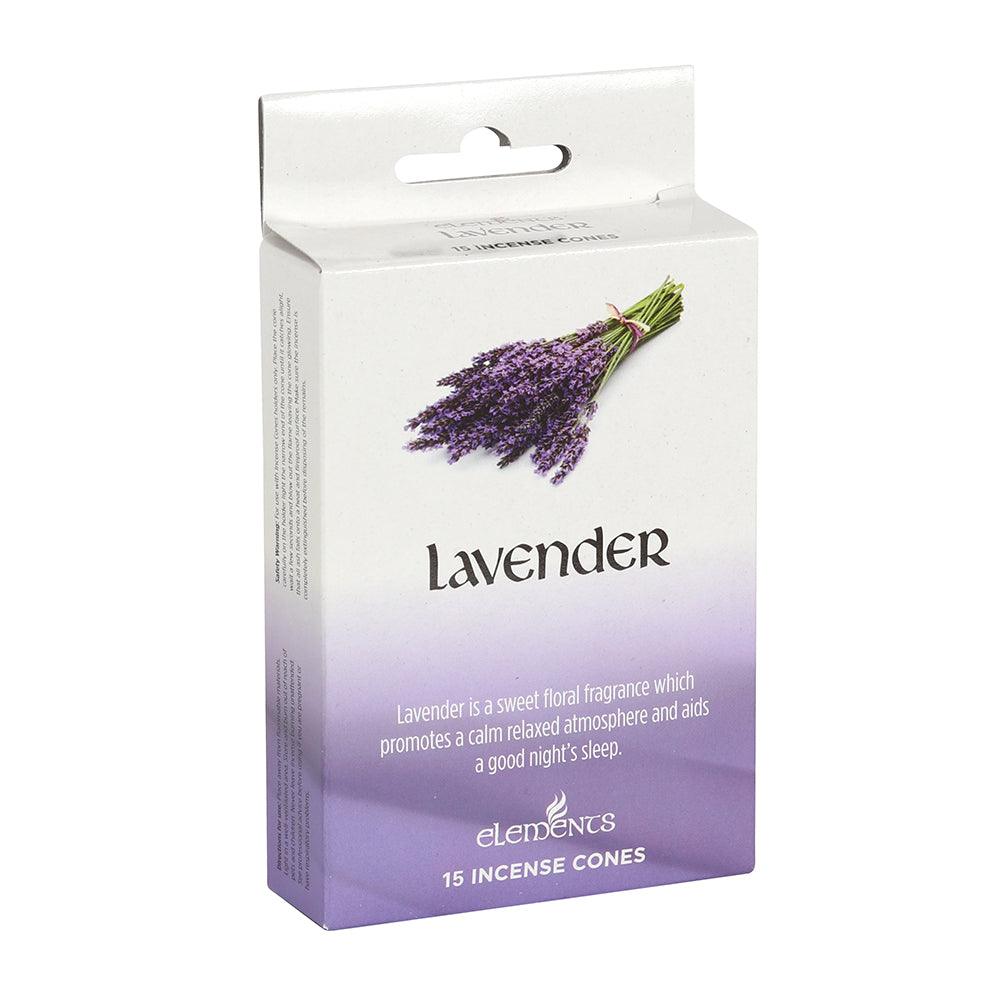 12 Packs of Elements Lavender Incense Cones