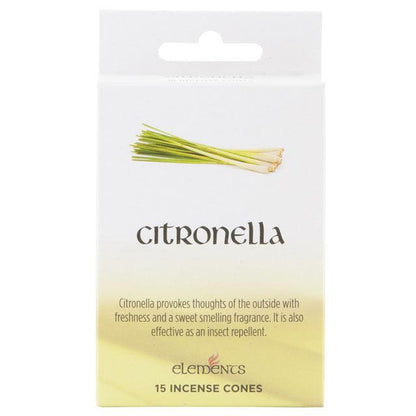 12 Packs of Elements Citronella Incense Cones