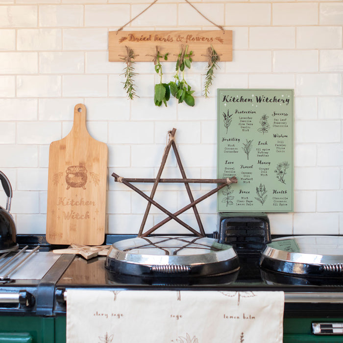 Wooden Herb and Flower Drying Rack