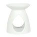 White Oil Burner With Grooves