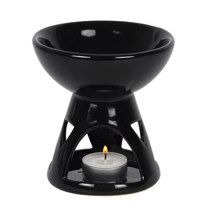 Black Deep Bowl Oil Burner