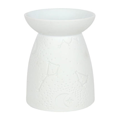 White Ceramic Constellation Oil Burner