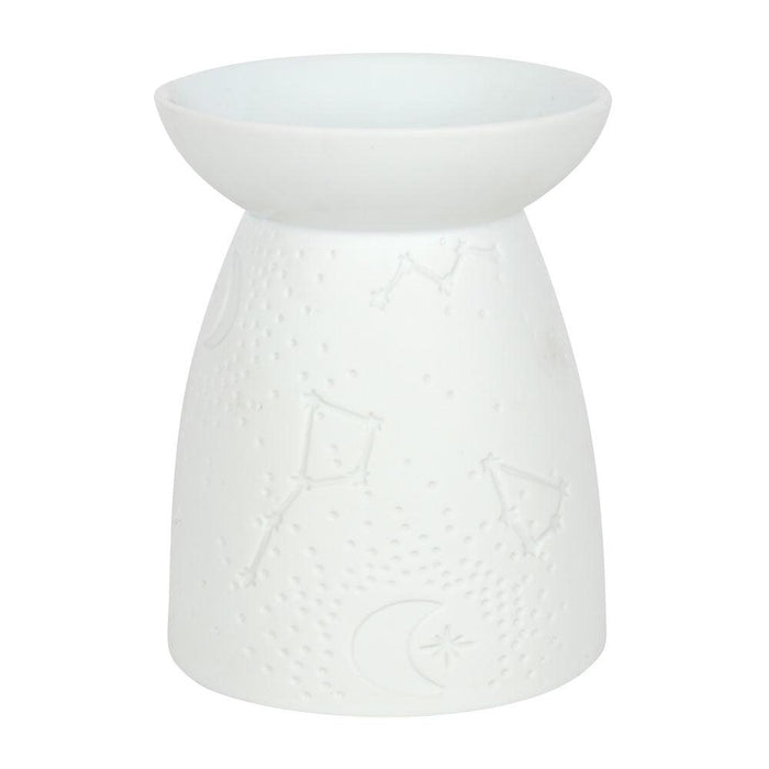 White Ceramic Constellation Oil Burner