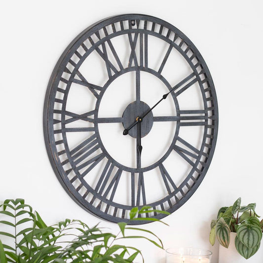 Roman Numeral Garden Clock