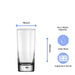 Engraved Funny Bubble Hiball Glass Tumbler with Name Age +1 Design Image 3