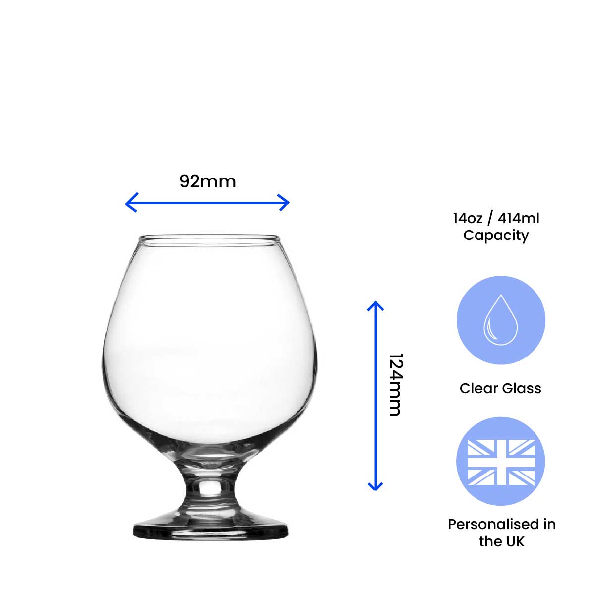 Engraved Commemorative Coronation of the King Brandy Cognac Glass Image 5