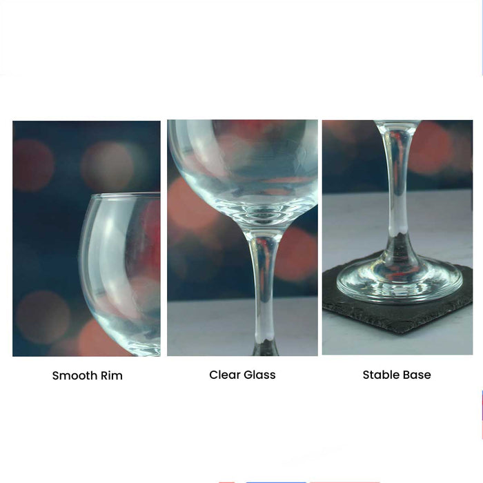 Sip Happens - Engraved Novelty Gin Balloon Cocktail Glass Image 4