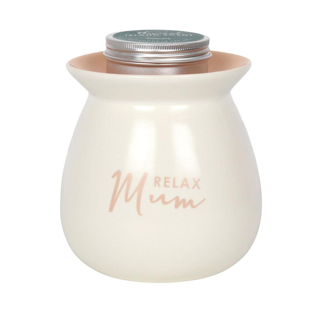 Relax Mum Wax Melt Burner Gift Set