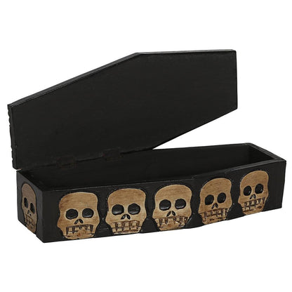 Wooden Skeleton Storage Box