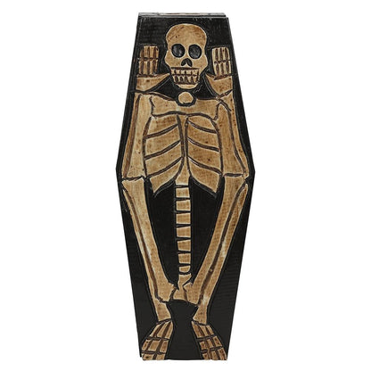 Wooden Skeleton Storage Box