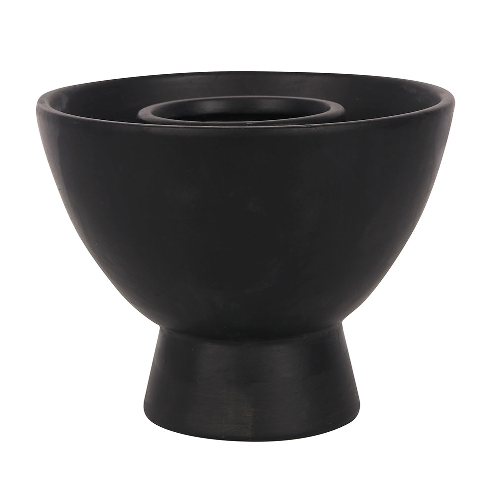 Black Moon and Stars Terracotta Smudge Bowl