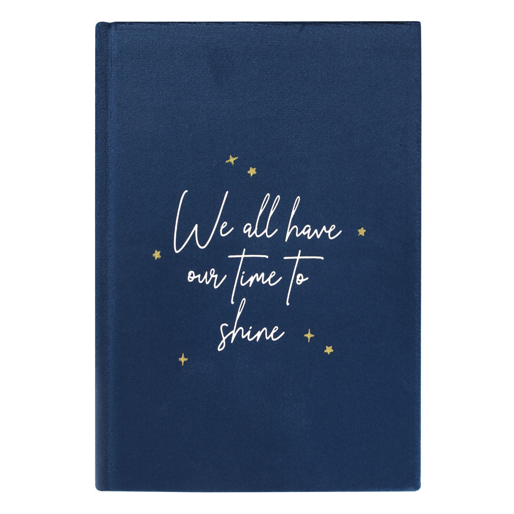 Crescent Moon Velvet Notebook