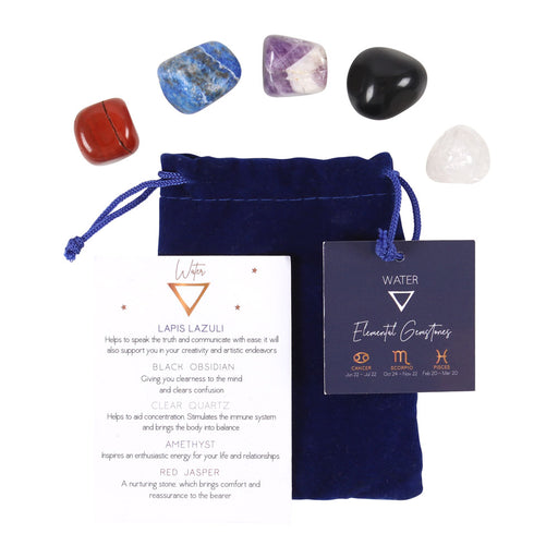 Water Element Zodiac Tumble Gemstone Set